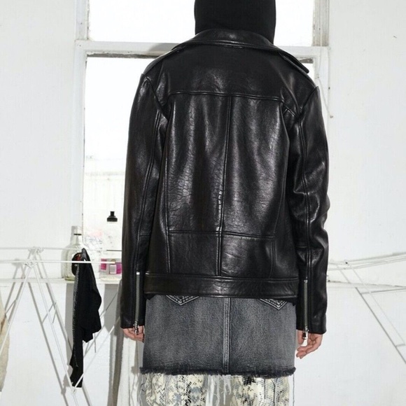 Stolen Girlfriends Club Lydia Biker Jacket, Leather Jacket, BRAND NEW - Size 8 - Picture 5 of 5
